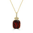 16.9ct Citrine Pendant with 0.21tct Diamonds set in 18K Yellow Gold