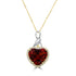 16.53ct Citrine Pendant with 0.74tct Diamonds set in 18K Two Tone Gold