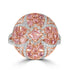 1.42ct Pink Diamond Rings with 0.63tct Diamond set in 18K Rose Gold