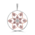 0.884ct Pink Diamond Pendants with 2.334tct Diamond set in 18K Two Tone Gold