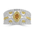 0.175ct Orange Diamond Rings with 1.296tct Diamond set in 18K Two Tone Gold