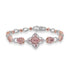 0.89ct Pink Diamond Bracelets with 3.01tct Diamond set in 18K Two Tone Gold