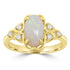 1.36ct Opal Rings with 0.11tct Diamond set in 18K Yellow Gold