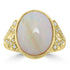 4.72ct Opal Rings with 0.1tct Diamond set in 18K Yellow Gold
