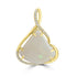 5.8ct Opal Pendants with 0.13tct Diamond set in 18K Yellow Gold