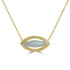 1.17ct Opal Necklaces with 0.08tct Diamond set in 18K Yellow Gold