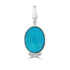 7.91ct Turquoise Pendants with 0.06tct Diamond set in 18K White Gold