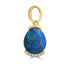 1.2ct Black Opal Pendants with 0.03tct Diamond set in 18K Yellow Gold