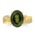 4.48ct Tourmaline Rings with 0.1tct Diamond set in 18K Yellow Gold