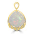 18.78ct Opal Pendants with 0.16tct Diamond set in 18K Yellow Gold