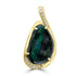 7.6ct Black Opal Pendants with 0.09tct Diamond set in 18K Yellow Gold