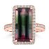 5.88ct Tourmaline Rings with 0.4tct Diamond set in 18K Rose Gold