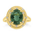 4.24ct Tourmaline Rings with 0.12tct Diamond set in 18K Yellow Gold