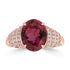 3.37ct Tourmaline Rings with 0.33tct Diamond set in 18K Rose Gold