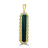 4.9ct Tourmaline Pendants with 0.2tct Diamond set in 18K Yellow Gold