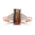 2.12ct Tourmaline Rings with 0.24tct Diamond set in 18K Rose Gold