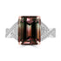5.87ct Tourmaline Rings with 0.24tct Diamond set in 18K Two Tone Gold