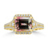 2.89ct Tourmaline Rings with 0.45tct Diamond set in 18K Yellow Gold