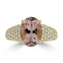 3.11ct Tourmaline Rings with 0.70tct Diamond set in 18K Yellow Gold