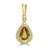 1.048ct Unheated Sapphire Pendants with 0.1tct Diamond set in 18K Yellow Gold