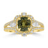2.56ct Unheated Sapphire Rings with 0.595tct Diamond set in 18K Yellow Gold