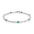 1.38ct Emerald Bracelets with 0.702tct Diamond set in 18K White Gold