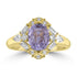 2.22ct Sapphire Rings with 0.525tct Diamond set in 18K Yellow Gold