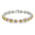 2.45ct Orange Diamond Bracelets with 3.51tct Diamond set in 18K Two Tone Gold