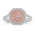 0.09ct Pink Diamond Rings with 0.62tct Diamond set in 18K Two Tone Gold