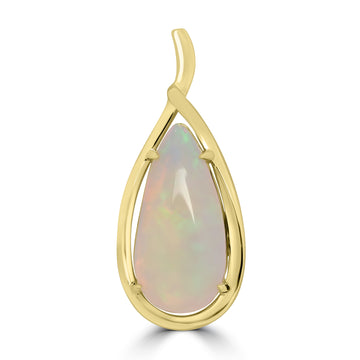 3.12ct Opal Pendants set in 14K Yellow Gold
