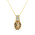 3.21ct Tourmaline Pendant with 0.14tct Diamonds set in 14K Yellow Gold